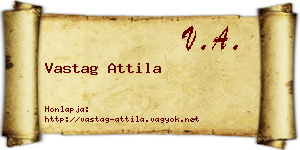 Vastag Attila névjegykártya