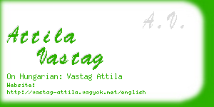 attila vastag business card